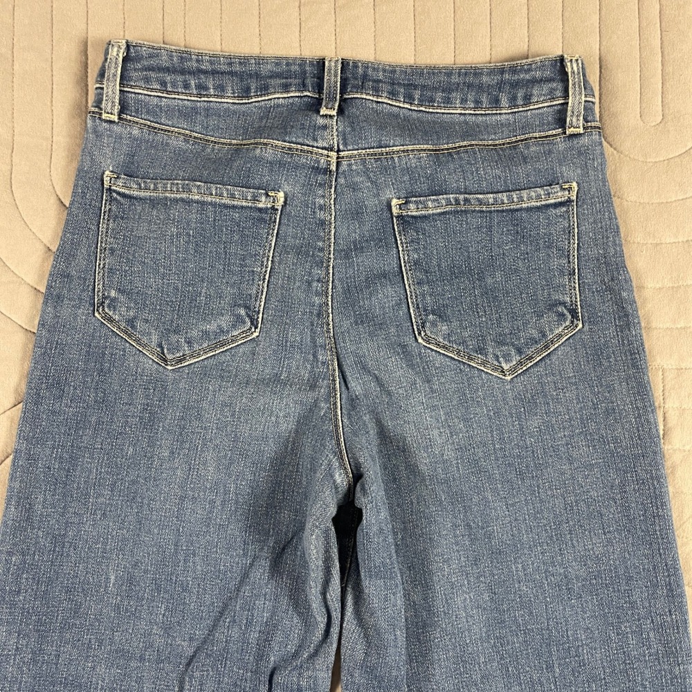 LAgence Clayton High Rise Wide Leg Jeans Womens 27 Blue Stretch Denim USA - Picture 11 of 11